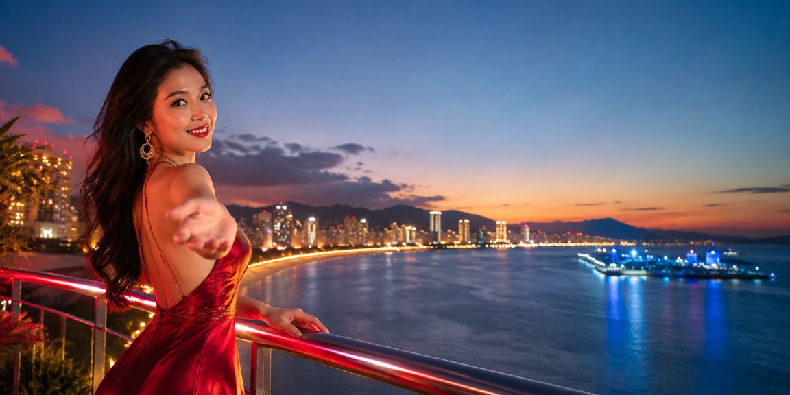 Người dùng tại Đà Nẵng truy cập vipvin trên bãi biển